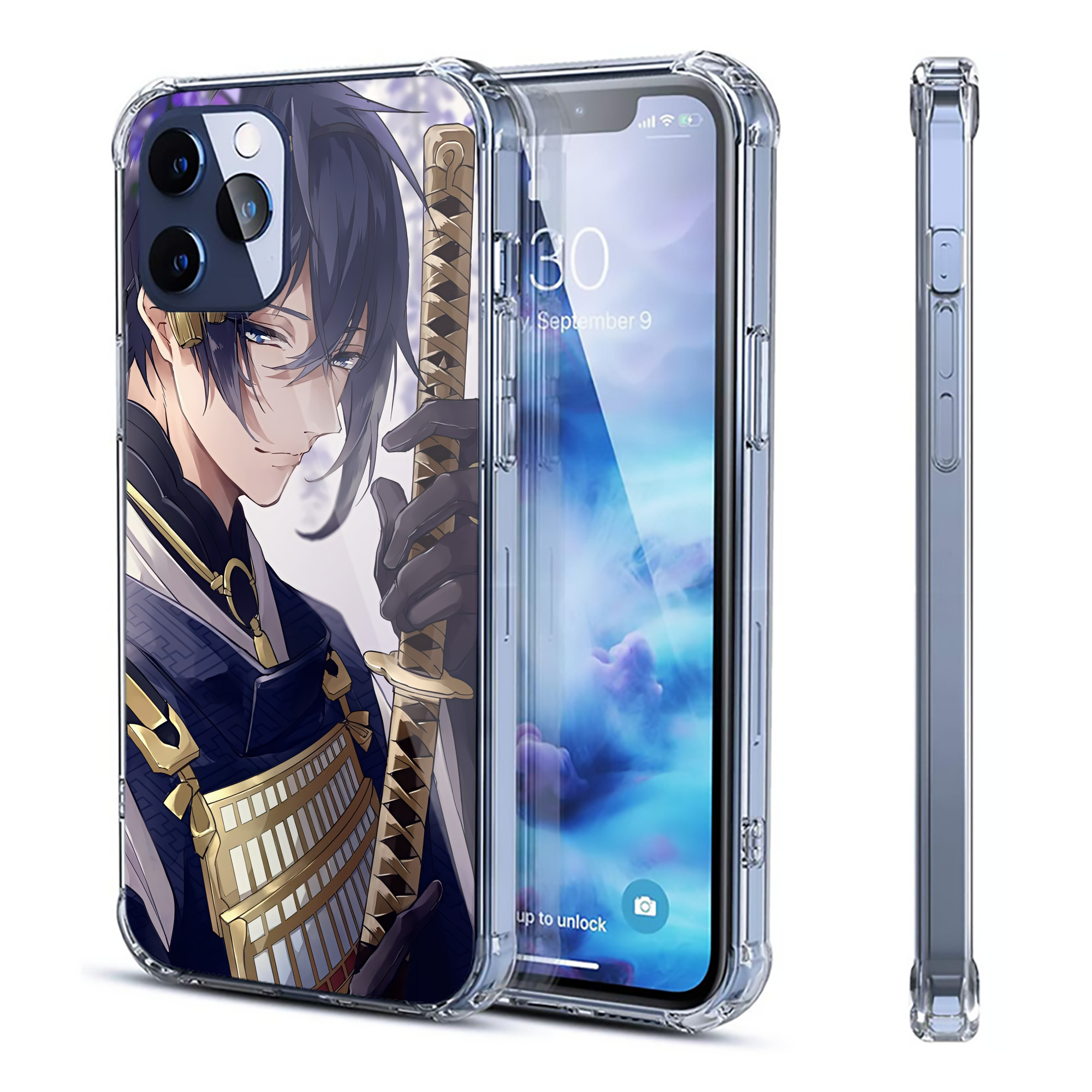 （画像用） 刀剣乱舞 Touken Ranbu 【iPhone 12シリーズ対応】透明スマホケース（クリアソフトケース）